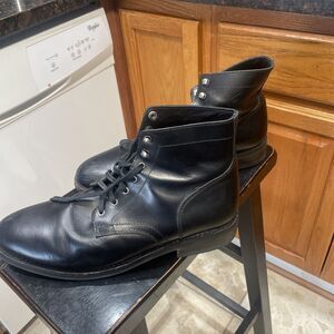 Thursday Everyday Boots Men's Black Leather  Lace Up Boots Men's Size 12